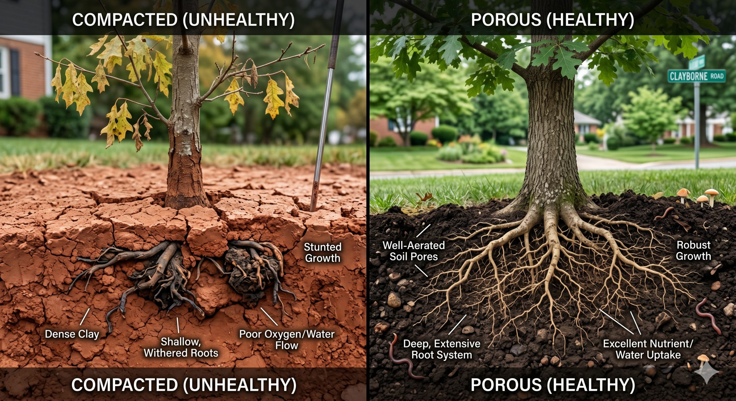 How Soil Compaction Affects Trees in Northern Virginia Yards